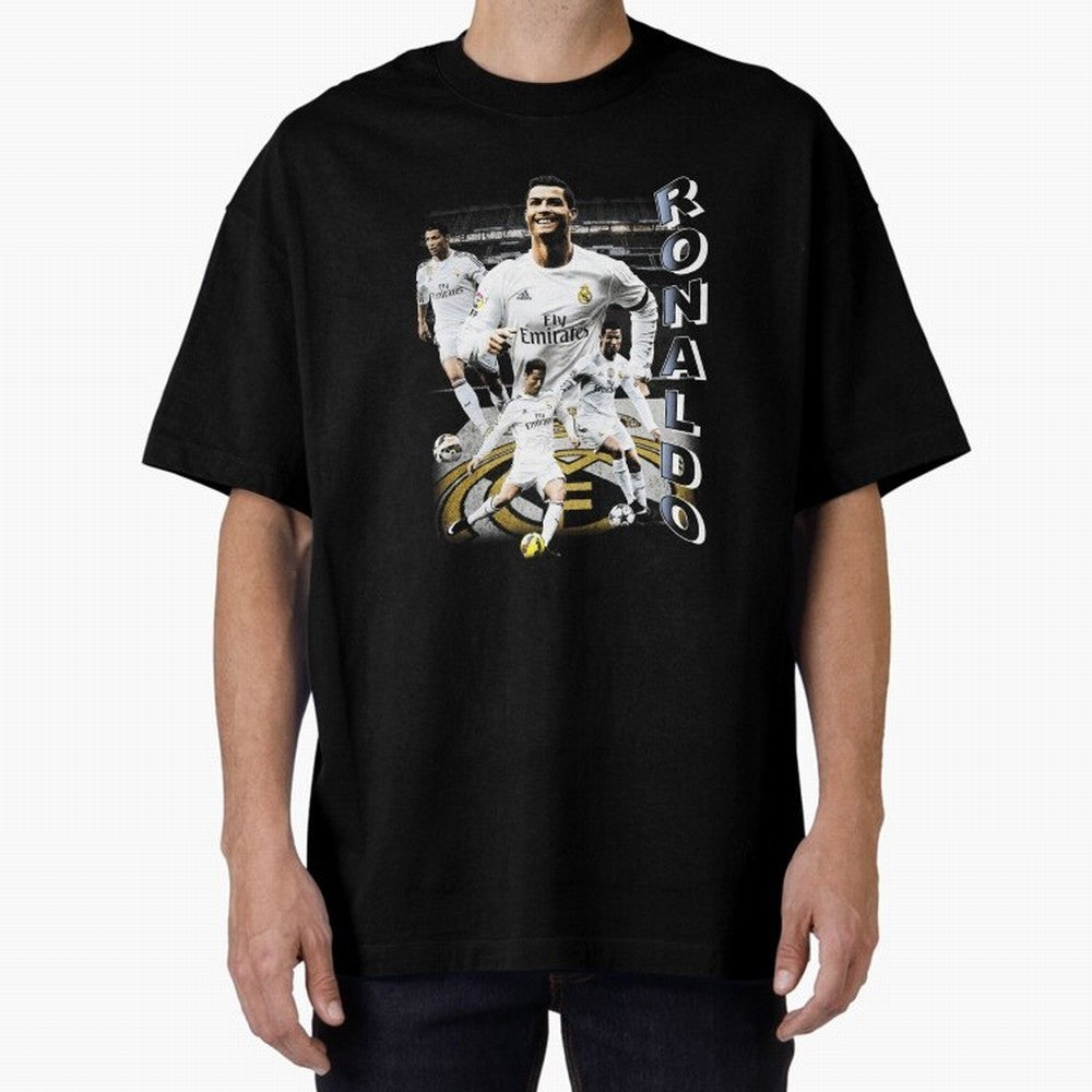 Cristiano Ronaldo Vintage Oversized T-Shirt Live the Energy of Global Football Passion for FIFA World Cup 2026 USA Canada Mexico, Filled with Mbappe and Neymar, Spain, Tournament Hype, Historic Matchups, Family Viewing Parties and Global Sports