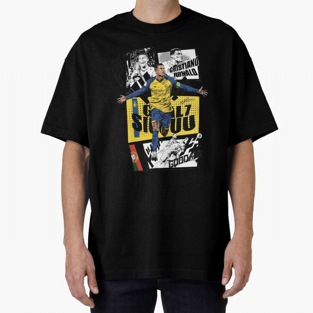 Cristiano Ronaldo CR7 Scorer Oversized T-Shirt Celebrate the Stars of FIFA World Cup 2026 with Messi and Cristiano Ronaldo, Argentina and Brazil Energy, Game Day Rituals, Football Legends, Country Pride and the Road to the Final; Created for Match