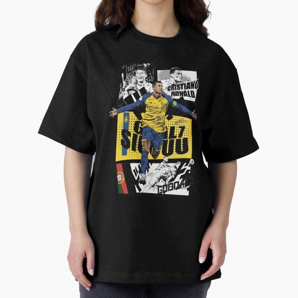 Cristiano Ronaldo CR7 Scorer Oversized T-Shirt Celebrate the Stars of FIFA World Cup 2026 with Messi and Cristiano Ronaldo, Argentina and Brazil Energy, Game Day Rituals, Football Legends, Country Pride and the Road to the Final; Created for Match