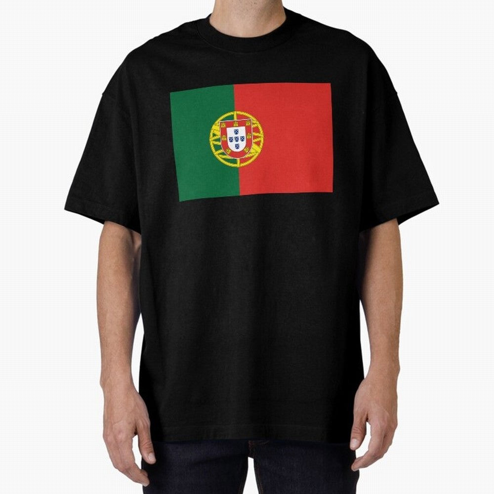 Portugal Flag Oversized T-Shirt Bring FIFA World Cup 2026 USA Canada Mexico for Fans of Cristiano Ronaldo, Haaland and CR7 and England, France and Netherlands, Bringing Fan Favorite Moments, National Team Passion, Big Match Drama and Soccer