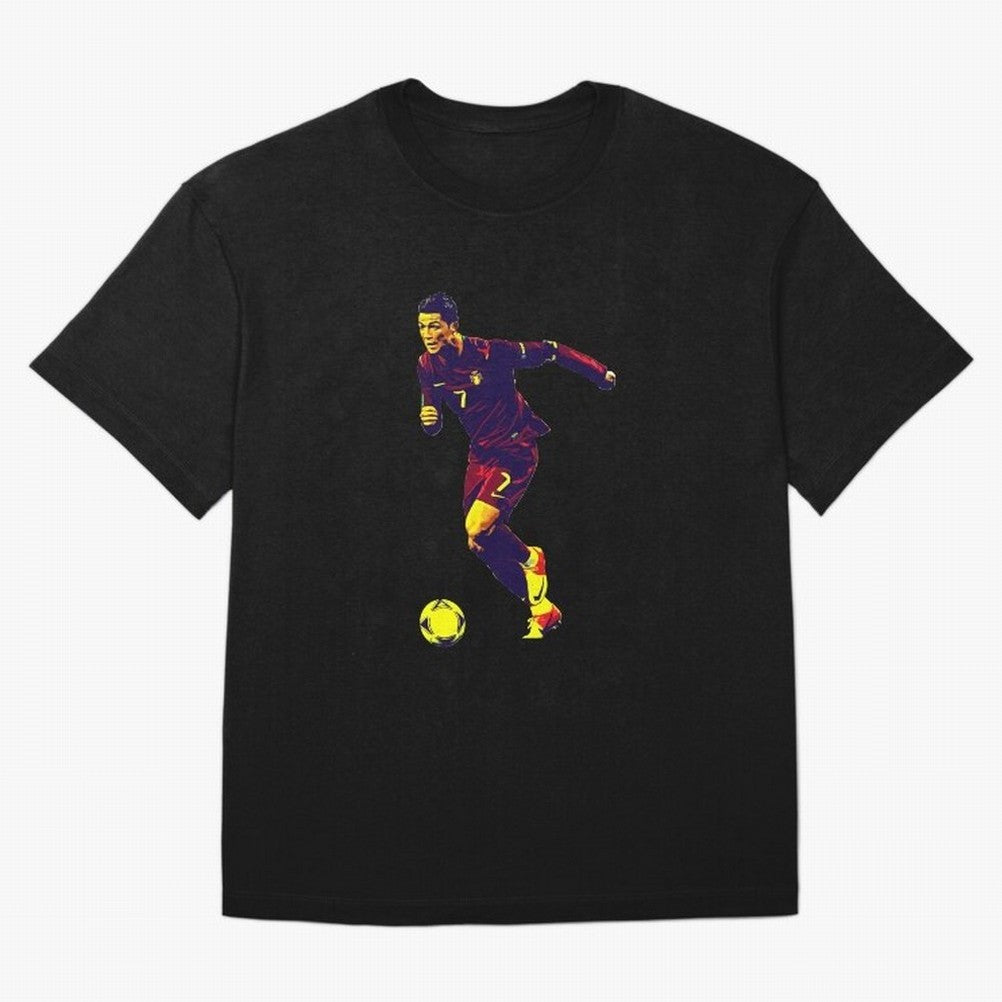 Cristianno Ronaldo Oversized T-Shirt Make Every Kick Count in FIFA World Cup 2026 Spirit, Celebrating Brazil, Portugal and Argentina, CR7, Champion Mindset, Group Stage Buzz, Knockout Tension and Passionate Fan Culture; Created for Match Day