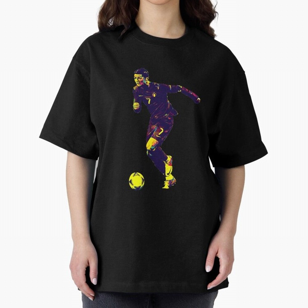 Cristiano Ronaldo Oversized T-Shirt Show Passion for the Stars of Global Football Passion for FIFA World Cup 2026 Group Stage, Connected to Neymar, England, France and Netherlands, Soccer Culture, Superstar Moments, National Team Dreams and