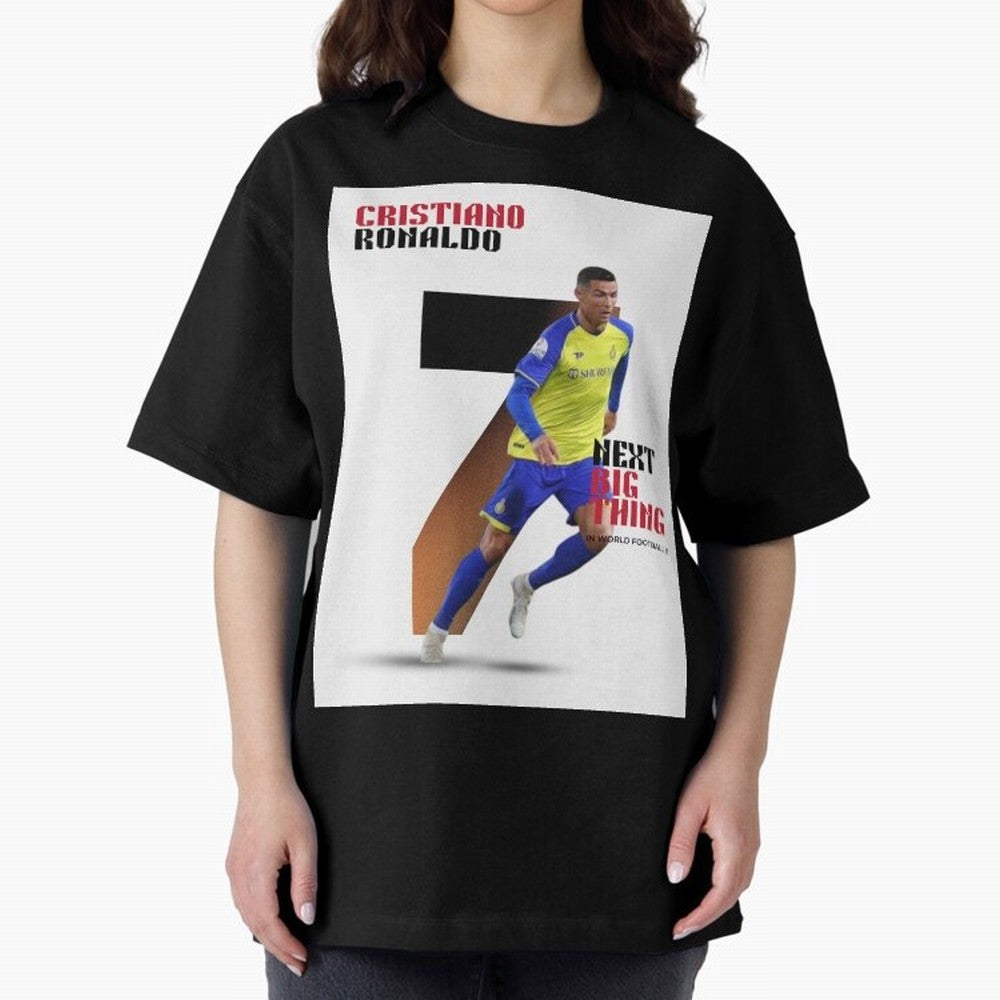 Cristiano Ronaldo (CR7) Oversized T-Shirt Honor the Football Icons of FIFA World Cup 2026 Centered on CR7, Portugal Energy, Game Day Rituals, Football Legends, Country Pride and the Road to the Final; Perfect for Fans, Collectors, Family