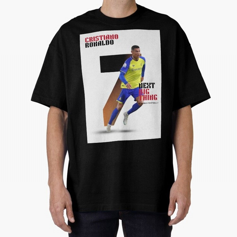 Cristiano Ronaldo (CR7) Oversized T-Shirt Honor the Football Icons of FIFA World Cup 2026 Centered on CR7, Portugal Energy, Game Day Rituals, Football Legends, Country Pride and the Road to the Final; Perfect for Fans, Collectors, Family