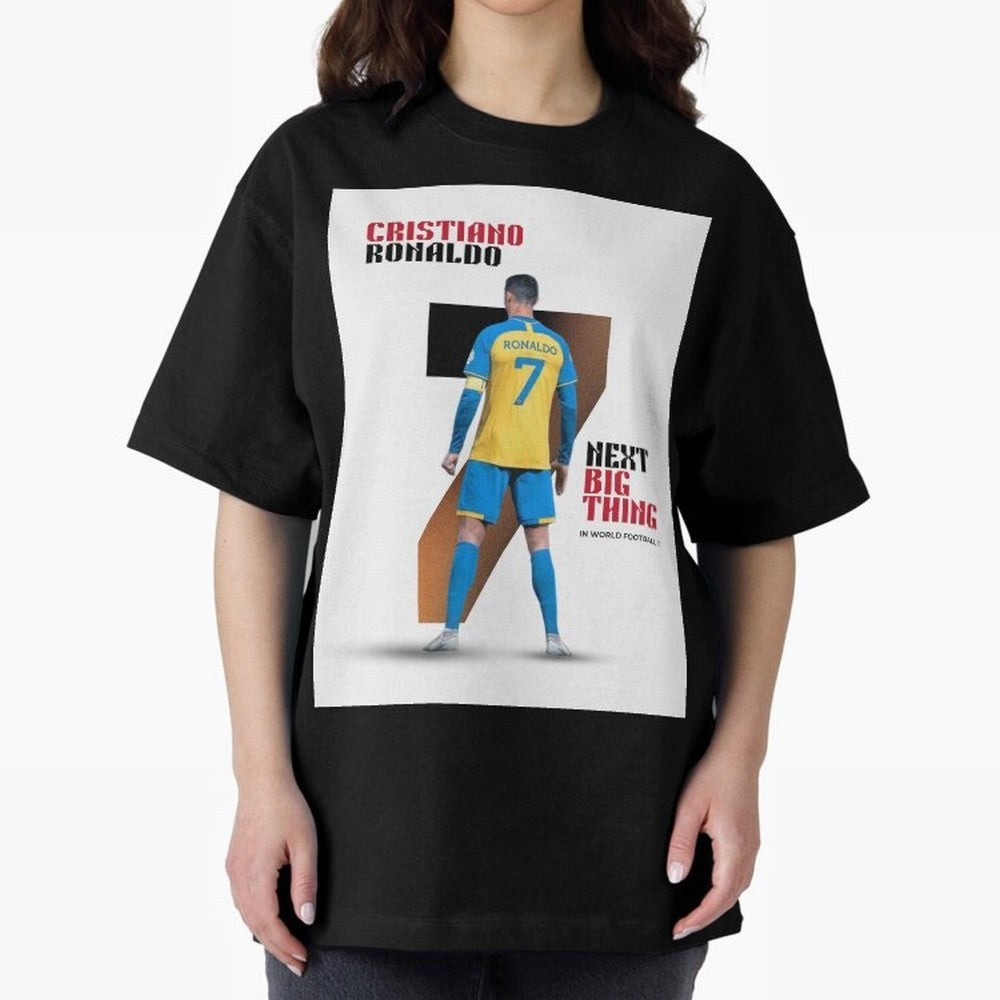 Cristiano Ronaldo Oversized T-Shirt Turn Up for FIFA World Cup 2026 Group Stage Made for CR7, Argentina, France and Brazil Energy, Soccer Culture, Superstar Moments, National Team Dreams and Competitive Fire; Made for Die Hard Supporters, Soccer
