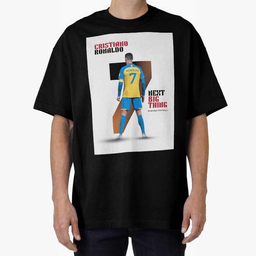 Cristiano Ronaldo Oversized T-Shirt Turn Up for FIFA World Cup 2026 Group Stage Made for CR7, Argentina, France and Brazil Energy, Soccer Culture, Superstar Moments, National Team Dreams and Competitive Fire; Made for Die Hard Supporters, Soccer