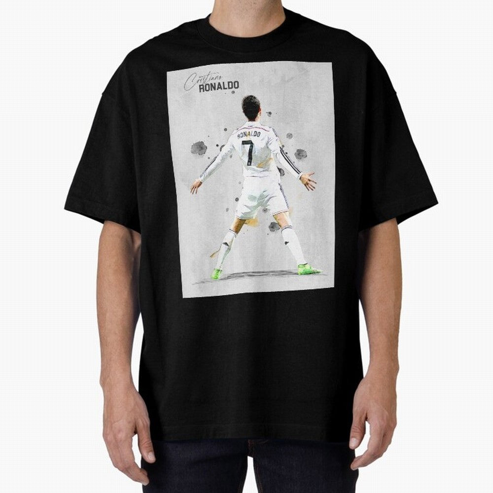 RM Legend Player Ronaldo Oversized T-Shirt Celebrate Unforgettable Nights in Match Day Hype around FIFA World Cup 2026 USA Canada Mexico, Cristiano Ronaldo, Haaland and CR7, France, Football Festival Excitement, Trophy Ambitions, Country Rivalries