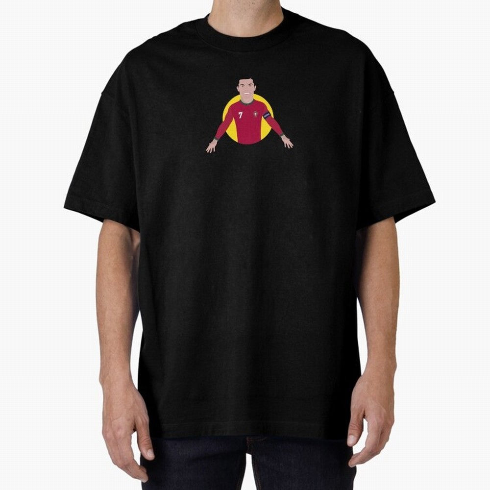 Goat Cr7 Portugal Cristiano Ronaldo Cieszynka siuuuuuuu Oversized T-Shirt Feel the Roar of the FIFA World Cup 2026 Group Stage Journey through CR7 and Messi Highlights, Netherlands Pride, Championship Spirit, Famous Goals, Roaring Crowds and