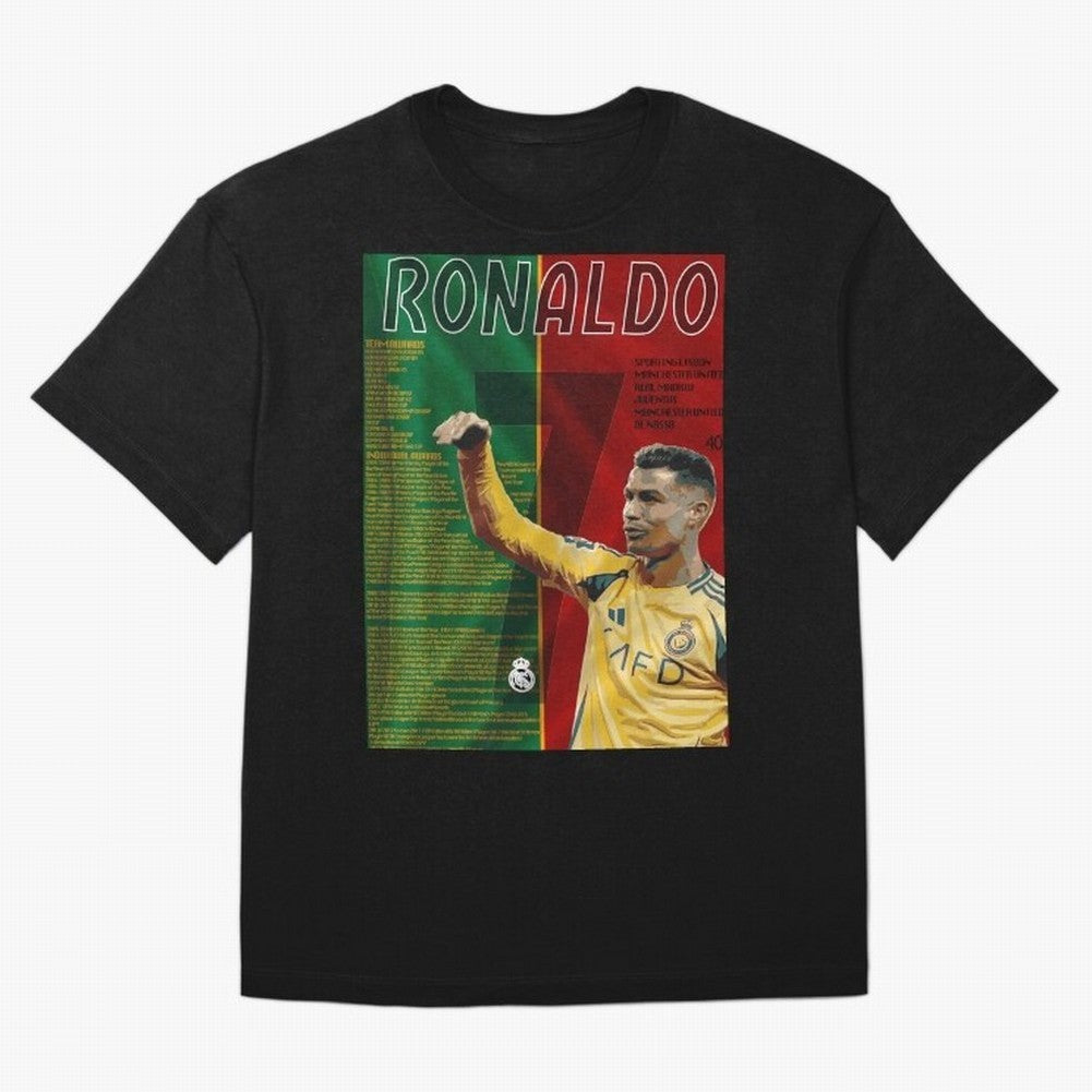 cristiano ronaldo 40th birthday tribute poster Oversized T-Shirt Capture FIFA World Cup 2026 for Fans of Neymar and Argentina and Brazil, Bringing Worldwide Fan Energy, Dramatic Goals, Stadium Lights and Championship Celebrations; Perfect for
