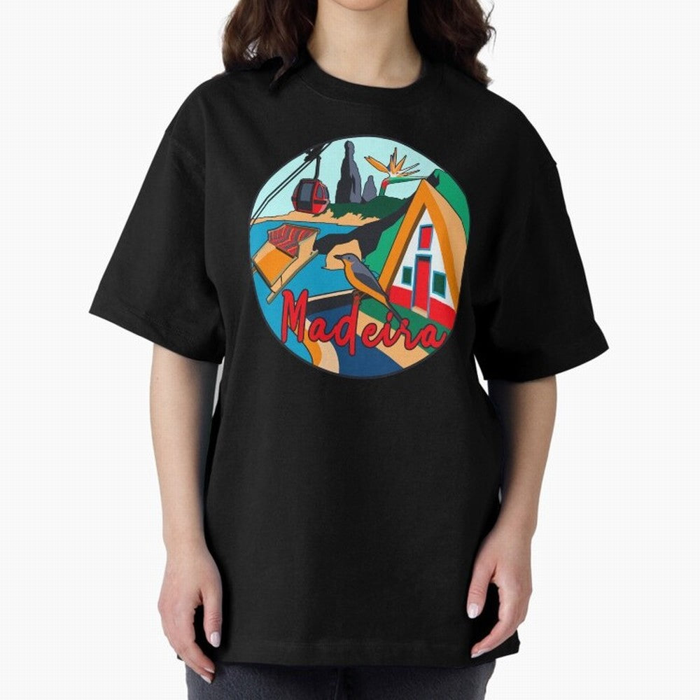 Madeira Oversized T-Shirt Back Your Heroes with FIFA World Cup 2026 Group Stage for Fans of Neymar and England and Germany, Bringing Stadium Memories, Football Loyalty, International Chants and Championship Tradition; Perfect for Supporters Who