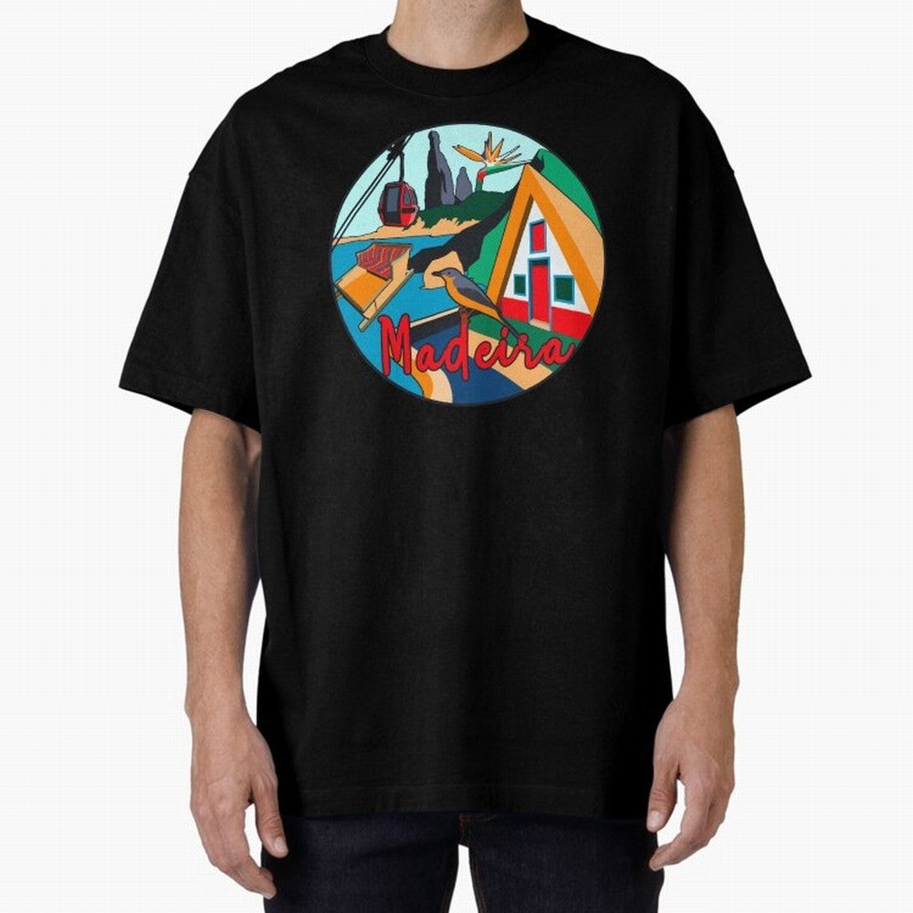 Madeira Oversized T-Shirt Back Your Heroes with FIFA World Cup 2026 Group Stage for Fans of Neymar and England and Germany, Bringing Stadium Memories, Football Loyalty, International Chants and Championship Tradition; Perfect for Supporters Who