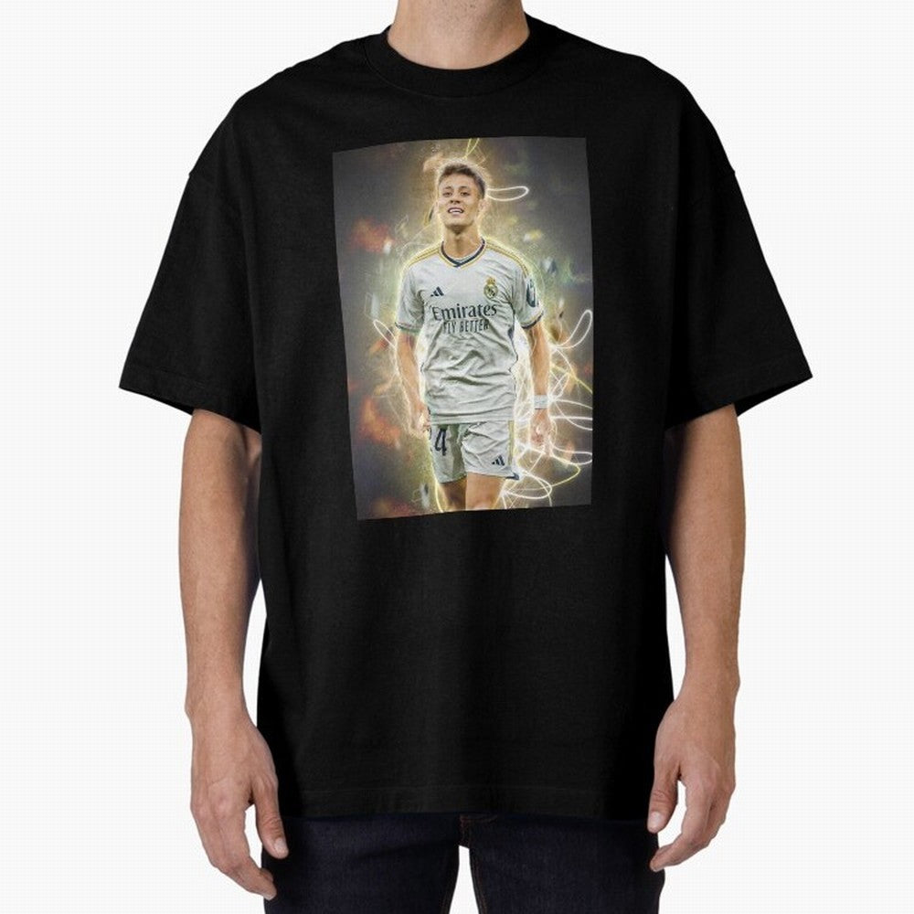 Arda Guler Oversized T-Shirt Turn Football Passion into FIFA World Cup 2026 USA Canada Mexico Spirit, with Brazil, Portugal and Argentina, Haaland, Stadium Memories, Football Loyalty, International Chants and Championship Tradition; Perfect for