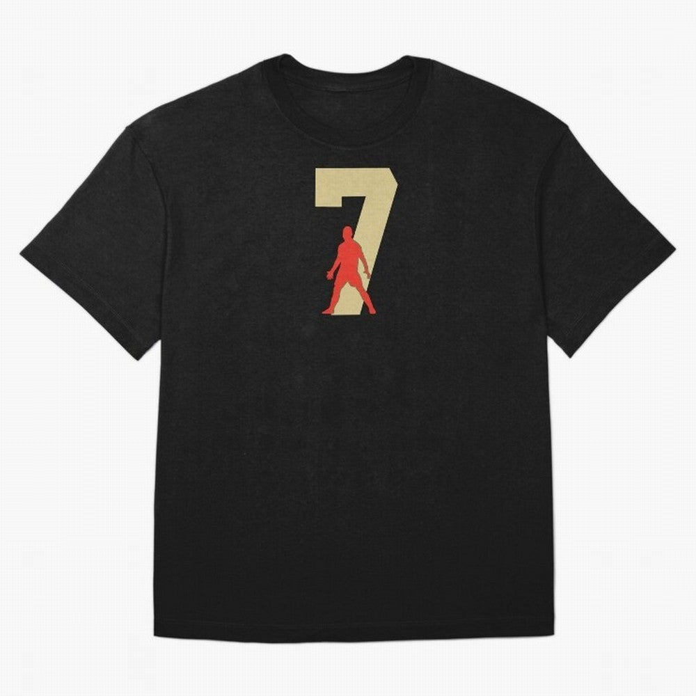 Ronaldo 7 Soccer Icon Oversized T-Shirt Bring Retro Soccer Energy to FIFA World Cup 2026 Spirit, Filled with England, Messi, Stadium Chants, National Pride, Trophy Dreams and Unforgettable Football Memories; Created for Match Day Parties, Soccer