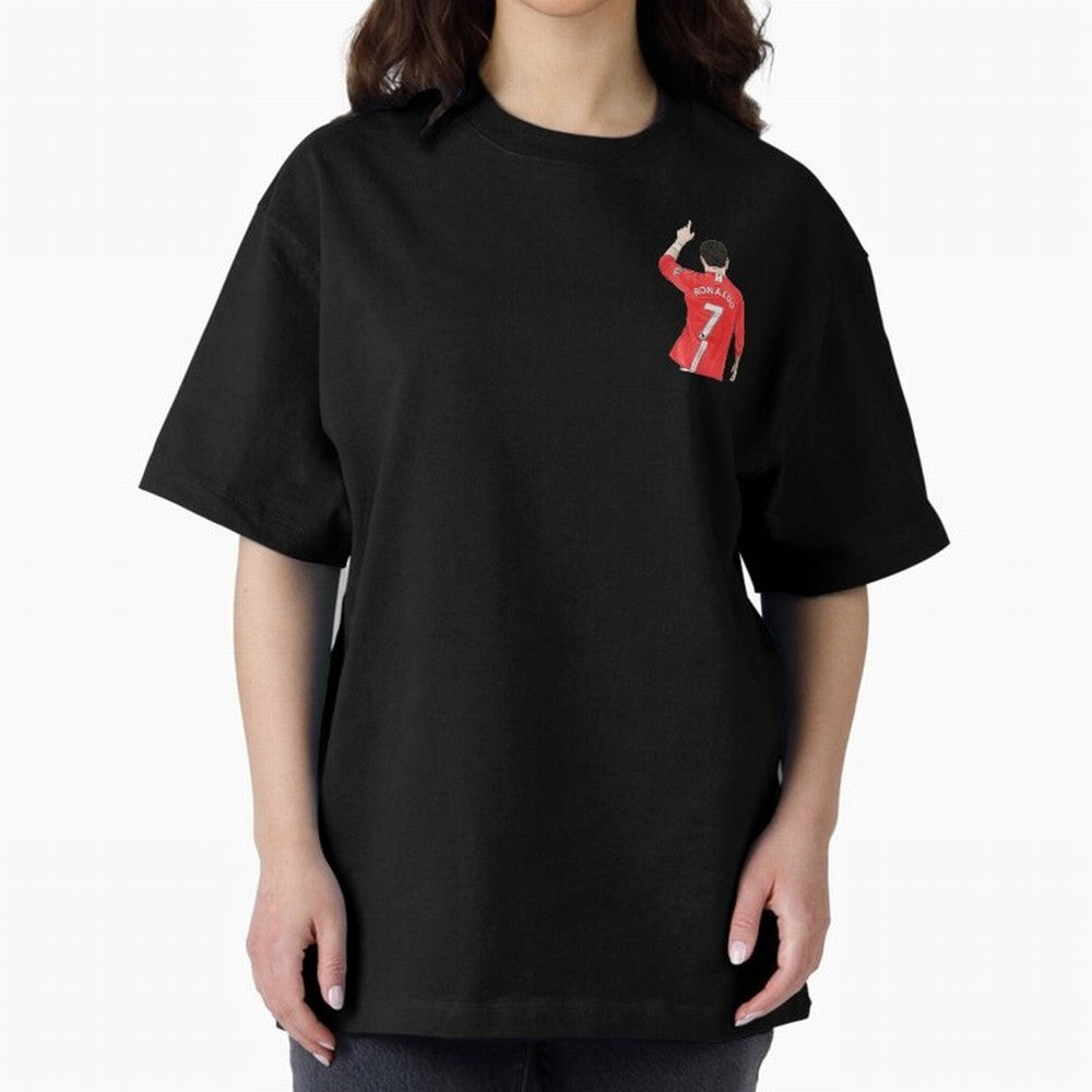 Cristiano Ronaldo CR7 Oversized T-Shirt Represent the Passion of Global Football Passion for FIFA World Cup 2026 Group Stage, Built around Messi, Portugal, Spain and Germany, Vintage Soccer Flavor, Modern Football Stars, National Flags and Final