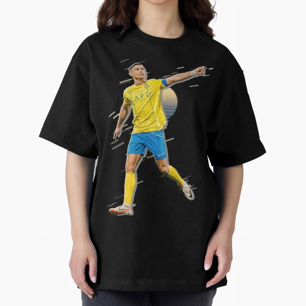 Ronaldo al nassr Oversized T-Shirt Represent the Passion of FIFA World Cup 2026 Group Stage Spirit, Featuring Portugal, Haaland and Mbappe, Football Passion, Legendary Performances, Festival Vibes and Supporter Community; Created for Match Day