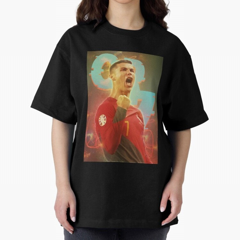 Ronaldo selebration Oversized T-Shirt Celebrate the Road through the FIFA World Cup 2026 Journey through Neymar Highlights, France and Portugal Pride, Fan Favorite Moments, National Team Passion, Big Match Drama and Soccer History; Ideal for