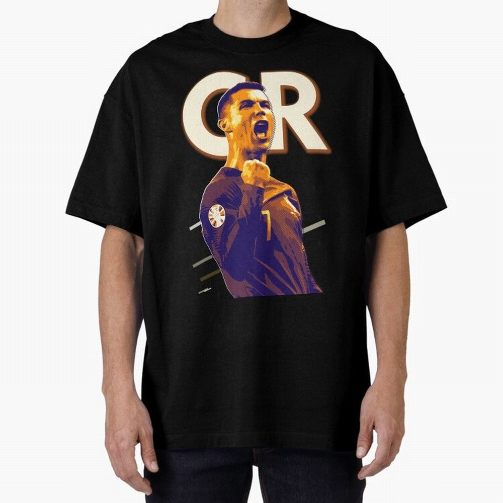 Cristiano Ronaldo Oversized T-Shirt Carry FIFA World Cup 2026 Group Stage for Fans of Mbappe and Neymar and Argentina and Brazil, Bringing Worldwide Fan Energy, Dramatic Goals, Stadium Lights and Championship Celebrations; Perfect for People Who