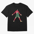 Cristiano Ronaldo illustration Oversized T-Shirt Bring Retro Soccer Energy to FIFA World Cup 2026 Group Stage Spirit, Capturing England, Neymar, Classic Soccer Heritage, Championship Pressure, Fan Loyalty and International Pride; Great for Watch