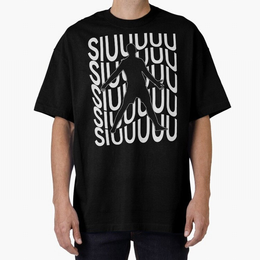 Siuuuuu Cute Soccer Present For Soccer Lovers Fan Kid's Boys Oversized T-Shirt Spotlight Match Day Hype around FIFA World Cup 2026 Group Stage, Cristiano Ronaldo, England and Germany, Worldwide Fan Energy, Dramatic Goals, Stadium Lights and