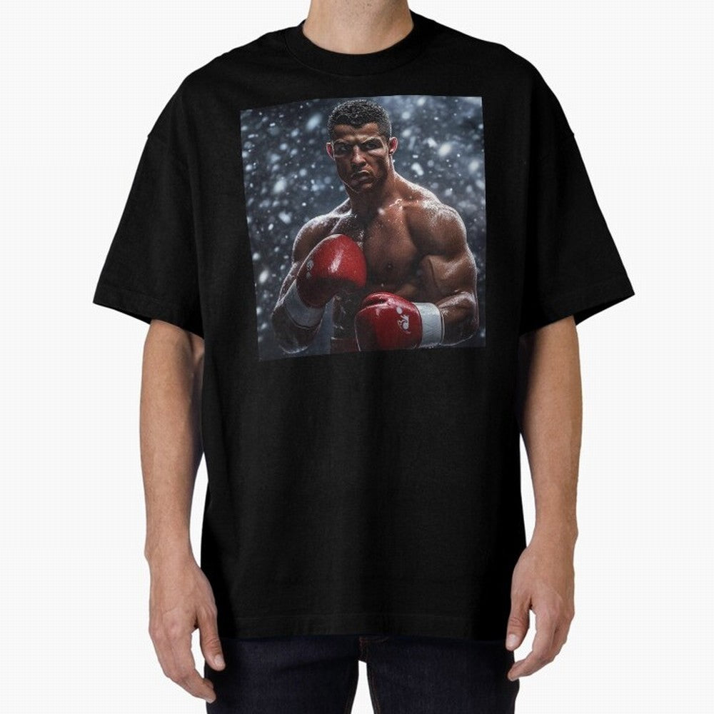 Cristiano Ronaldo: The Unexpected Boxer Oversized T-Shirt Step into FIFA World Cup 2026 USA Canada Mexico for Fans of Mbappe and England, Bringing Goal Celebration Energy, Supporter Heritage, Football Icons and Worldwide Tournament Joy; Ideal for