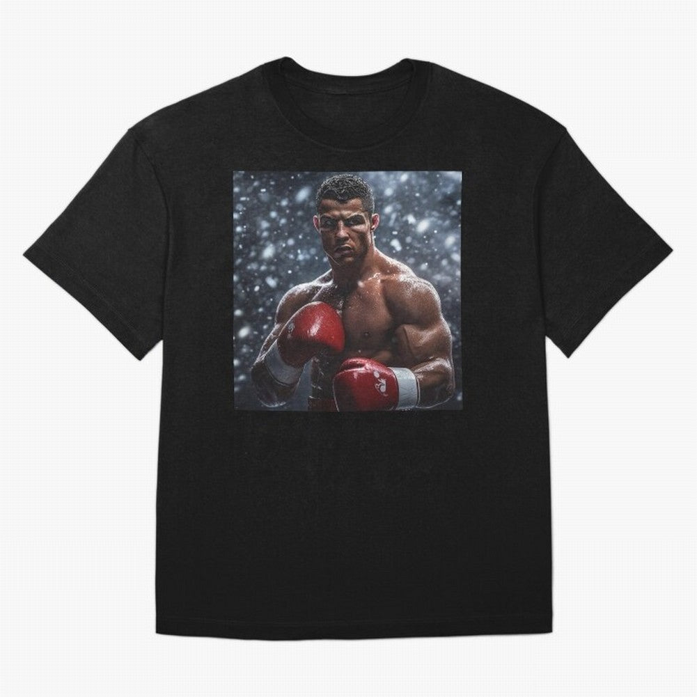 Cristiano Ronaldo: The Unexpected Boxer Oversized T-Shirt Step into FIFA World Cup 2026 USA Canada Mexico for Fans of Mbappe and England, Bringing Goal Celebration Energy, Supporter Heritage, Football Icons and Worldwide Tournament Joy; Ideal for