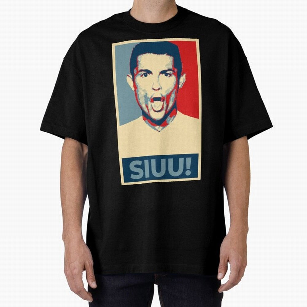 Ronaldo Siuu! - Hope Oversized T-Shirt Bring Match Day Fire to FIFA World Cup 2026 Connected to Haaland, France and Portugal Energy, Fan Favorite Moments, National Team Passion, Big Match Drama and Soccer History; Made for Die Hard Supporters,
