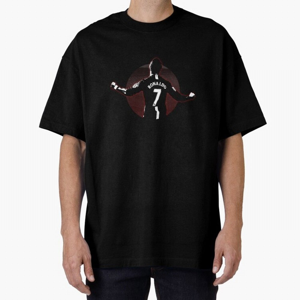 THE GOAT, Cristiano Ronalndo Oversized T-Shirt Support Your Favorite Stars during FIFA World Cup 2026 Group Stage for Fans of CR7 and Portugal, Spain and Germany, Bringing Supporter Pride, Iconic Celebrations, Legendary Names and Global Match Day
