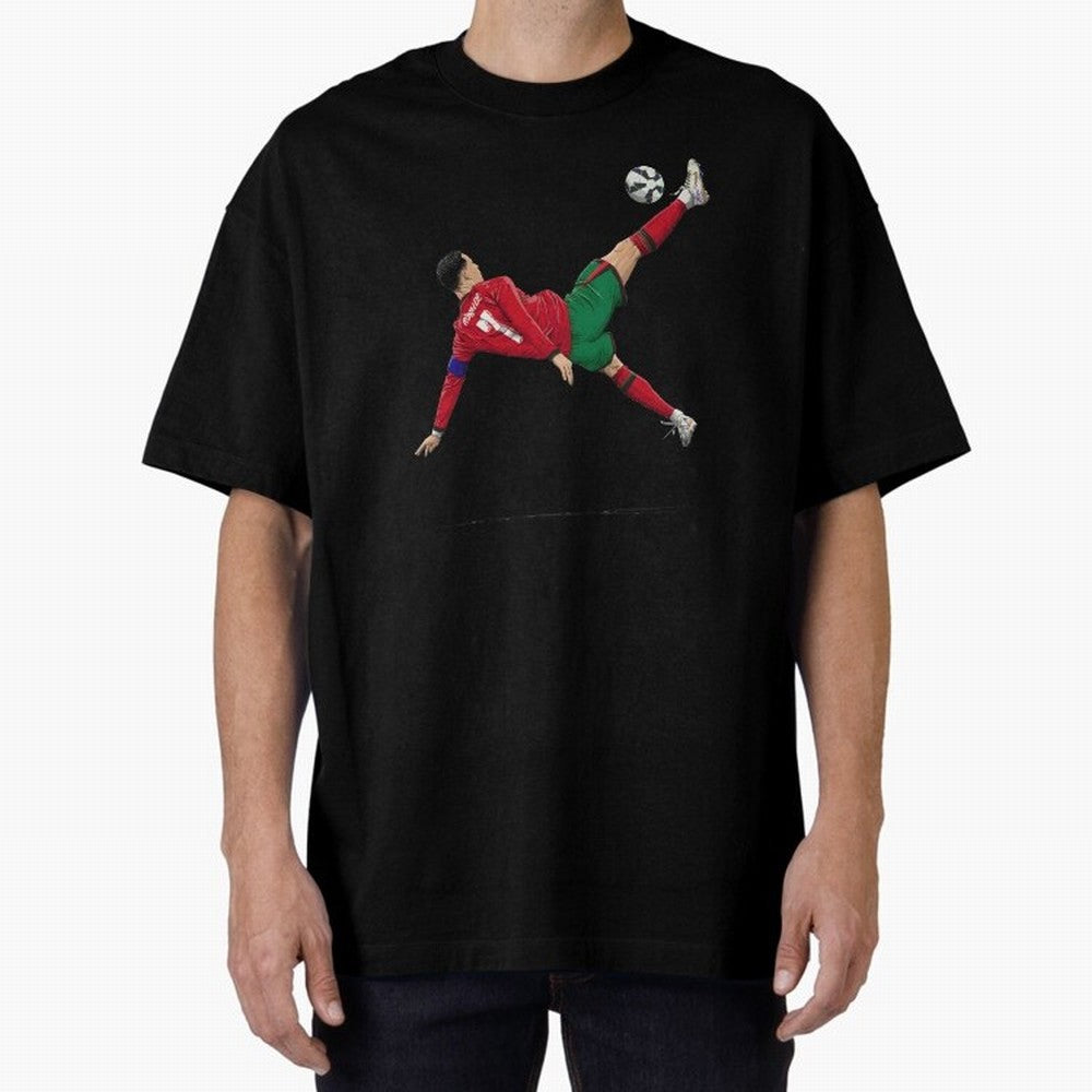 Ronaldo 910 Goal Bicycle Kick Oversized T-Shirt Step into Global Football Passion for FIFA World Cup 2026 USA Canada Mexico, Filled with Neymar, Haaland and Cristiano Ronaldo, Netherlands, Match Day Excitement, Supporter Culture, Golden Goals and