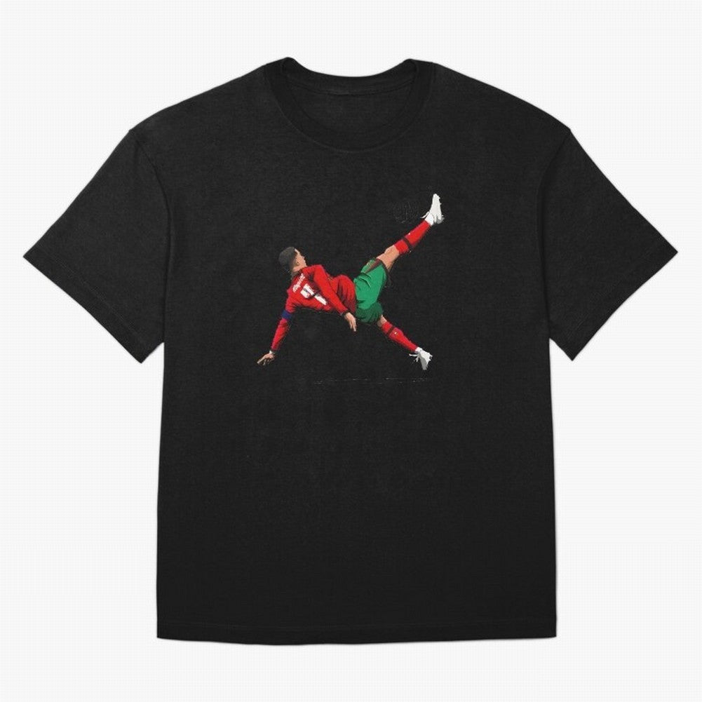Cristiano Ronaldo 910th Goal Bicycle Kick Tribute Oversized T-Shirt Fuel the Hype around the FIFA World Cup 2026 Group Stage Journey through Neymar, Haaland and Cristiano Ronaldo Highlights, Brazil, Portugal and Argentina Pride, Stadium Chants,