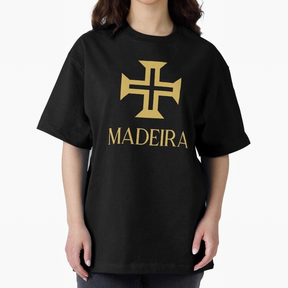 Madeira gold Oversized T-Shirt Keep Football History Alive during Match Day Hype around FIFA World Cup 2026 USA Canada Mexico, Cristiano Ronaldo, Haaland and CR7, England, Football History, Final Match Energy, Crowd Noise and Once in a Lifetime