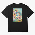 Messi in action Graphic poster design Oversized T-Shirt Make Every Match About the FIFA World Cup 2026 USA Canada Mexico Journey through Neymar Highlights, Brazil, Portugal and Argentina Pride, Football Passion, Legendary Performances, Festival