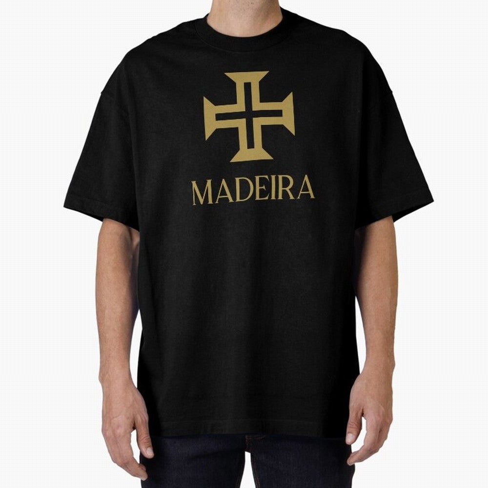 Madeira gold b Oversized T-Shirt Make Memories around FIFA World Cup 2026 for Fans of Cristiano Ronaldo and Brazil, Bringing Champion Mindset, Group Stage Buzz, Knockout Tension and Passionate Fan Culture; Great for Watch Parties, Sports Bars,