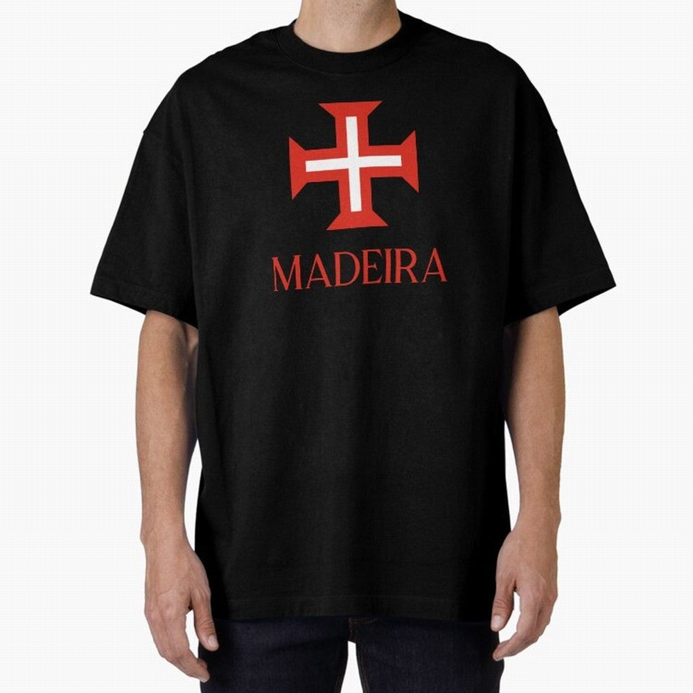 Madeira red Oversized T-Shirt Represent the FIFA World Cup 2026 USA Canada Mexico Journey through Cristiano Ronaldo Highlights, Argentina and Brazil Pride, Goal Celebration Energy, Supporter Heritage, Football Icons and Worldwide Tournament Joy;