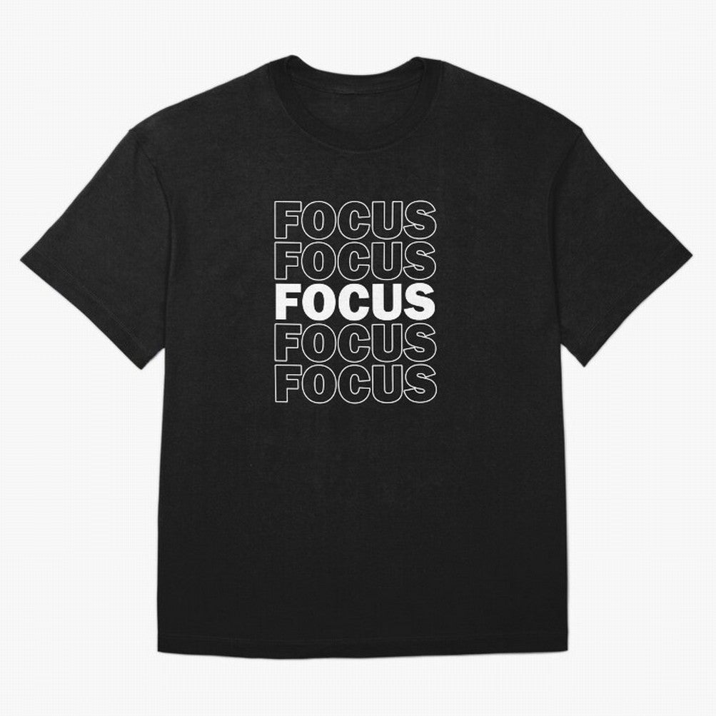 Focus Focus Focus (White Design) Oversized T-Shirt Bring Global Tournament Vibes to FIFA World Cup 2026 USA Canada Mexico Connected to Haaland, England, France and Netherlands Energy, Championship Spirit, Famous Goals, Roaring Crowds and
