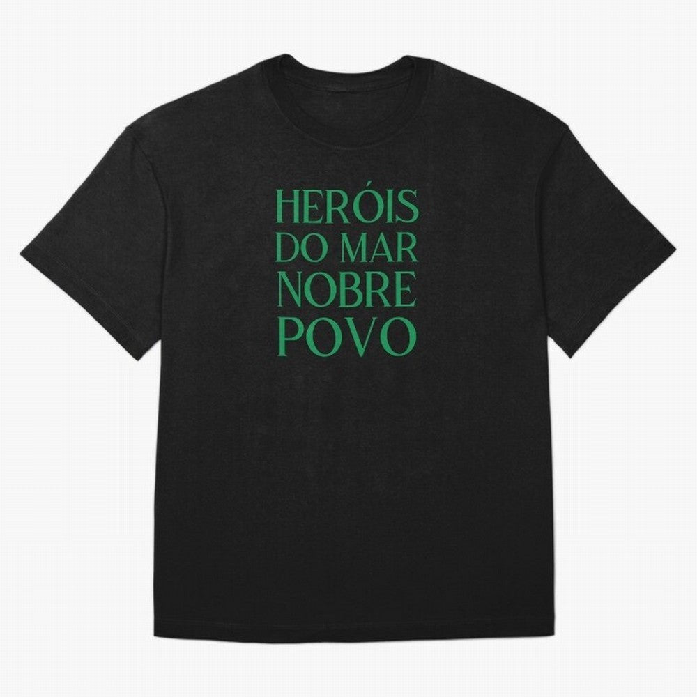 Her¨®is do Mar Nobre Povo green Oversized T-Shirt Make Game Day About the FIFA World Cup 2026 USA Canada Mexico Journey through Mbappe Highlights, Germany Pride, Championship Spirit, Famous Goals, Roaring Crowds and International Football Unity;