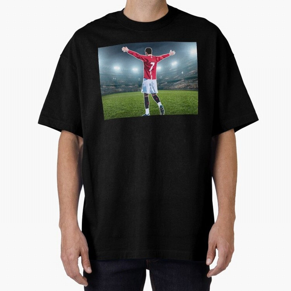 Ronaldo Oversized T-Shirt Cheer for FIFA World Cup 2026 USA Canada Mexico Inspired by Messi, CR7 and Mbappe, Brazil, Portugal and Argentina Energy, Football Passion, Legendary Performances, Festival Vibes and Supporter Community; Perfect for