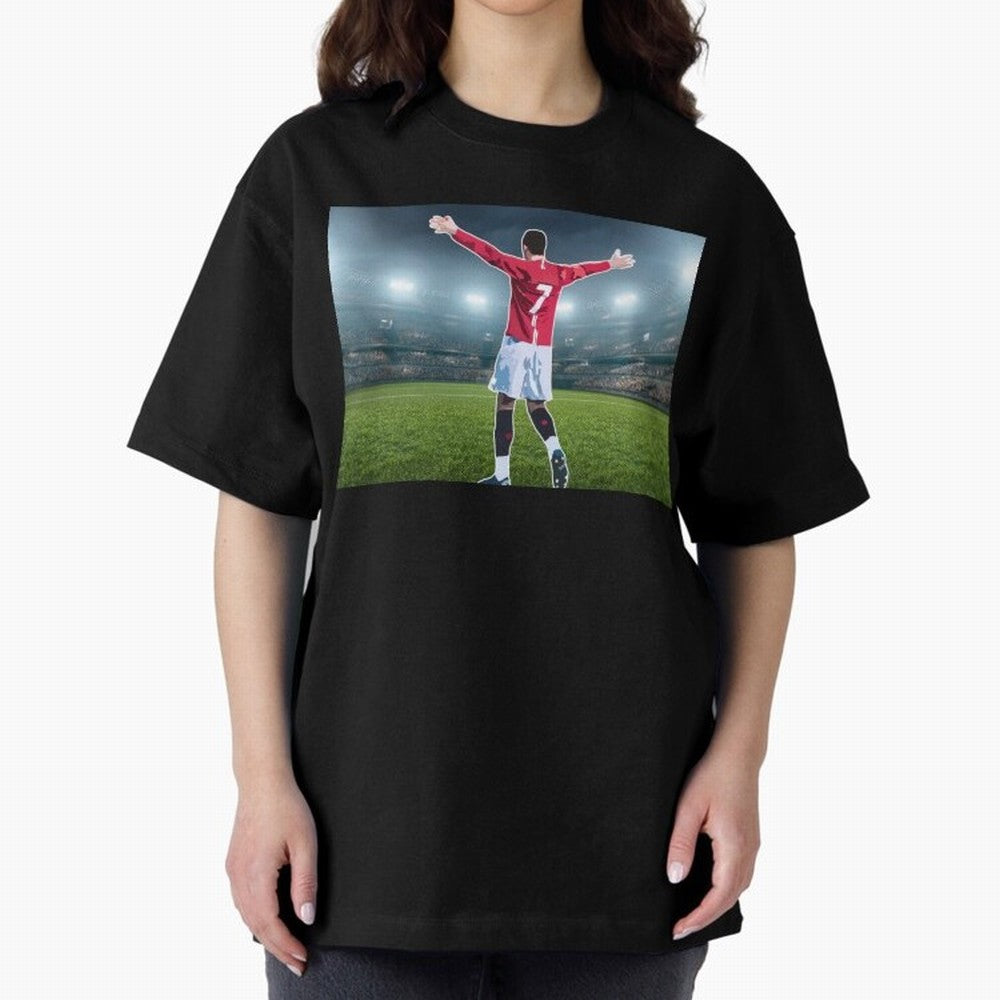 Ronaldo Oversized T-Shirt Cheer for FIFA World Cup 2026 USA Canada Mexico Inspired by Messi, CR7 and Mbappe, Brazil, Portugal and Argentina Energy, Football Passion, Legendary Performances, Festival Vibes and Supporter Community; Perfect for