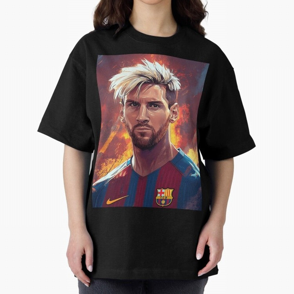 Lionel Messi Oversized T-Shirt Show Love for Legendary Goals in Match Day Hype around FIFA World Cup 2026, Haaland and Mbappe, Germany, Stadium Chants, National Pride, Trophy Dreams and Unforgettable Football Memories; Perfect for People Who Love