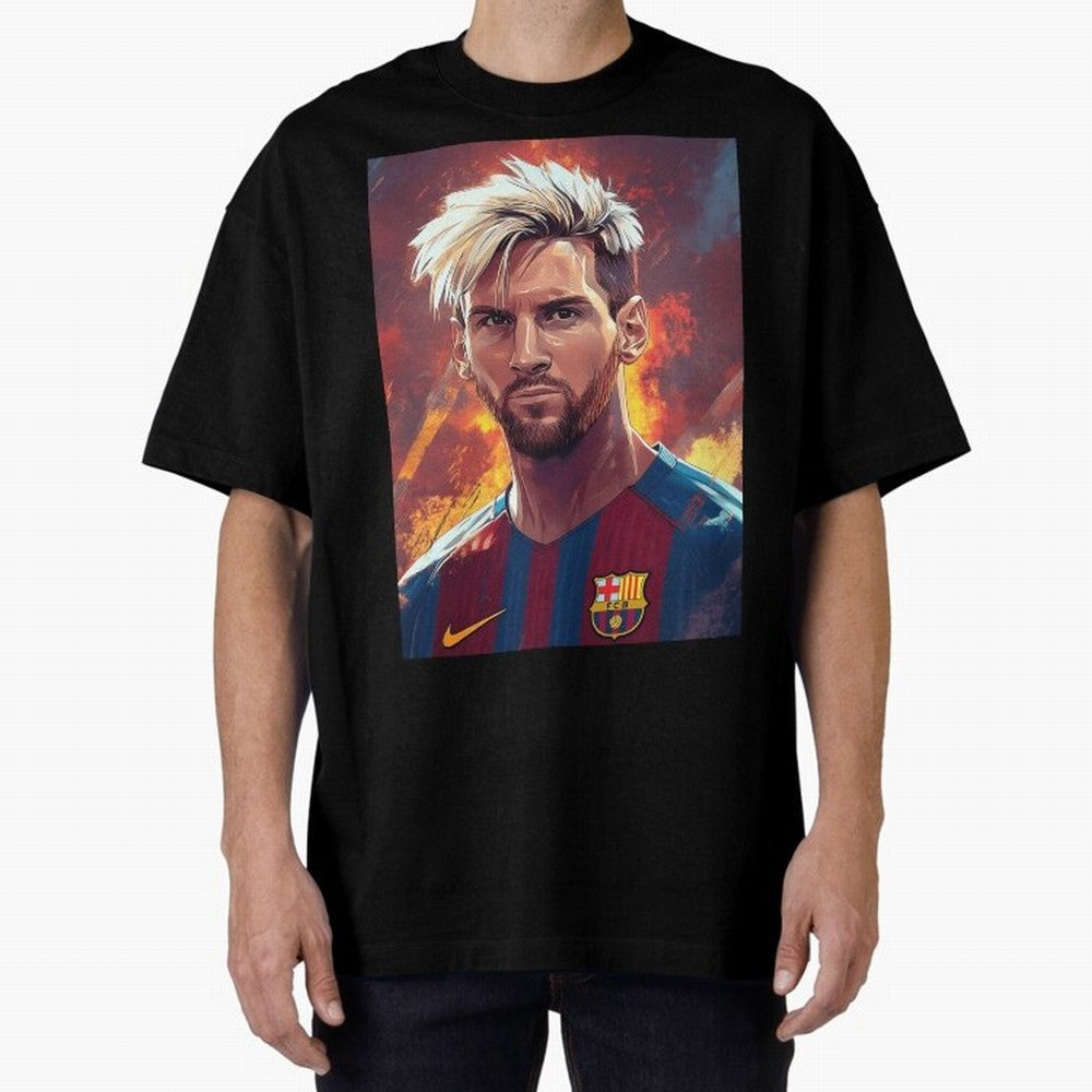 Lionel Messi Oversized T-Shirt Show Love for Legendary Goals in Match Day Hype around FIFA World Cup 2026, Haaland and Mbappe, Germany, Stadium Chants, National Pride, Trophy Dreams and Unforgettable Football Memories; Perfect for People Who Love