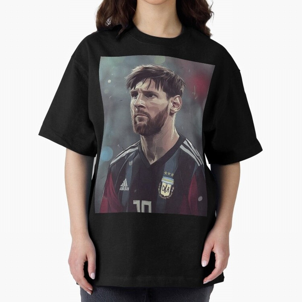 Lionel Messi Oversized T-Shirt Unlock the FIFA World Cup 2026 USA Canada Mexico Journey through Neymar Highlights, Portugal, Spain and Germany Pride, Football History, Final Match Energy, Crowd Noise and Once in a Lifetime Moments; Built for