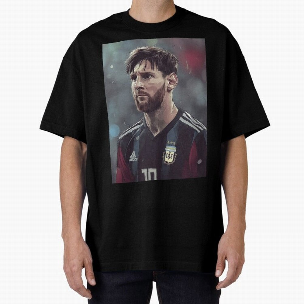 Lionel Messi Oversized T-Shirt Unlock the FIFA World Cup 2026 USA Canada Mexico Journey through Neymar Highlights, Portugal, Spain and Germany Pride, Football History, Final Match Energy, Crowd Noise and Once in a Lifetime Moments; Built for