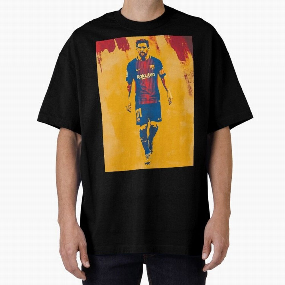 Lionel Messi Oversized T-Shirt Join FIFA World Cup 2026 USA Canada Mexico Connected to Haaland, Portugal, Spain and Germany Energy, Vintage Soccer Flavor, Modern Football Stars, National Flags and Final Night Emotion; Created for Match Day Parties,