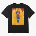 Lionel Messi Oversized T-Shirt Join FIFA World Cup 2026 USA Canada Mexico Connected to Haaland, Portugal, Spain and Germany Energy, Vintage Soccer Flavor, Modern Football Stars, National Flags and Final Night Emotion; Created for Match Day Parties,