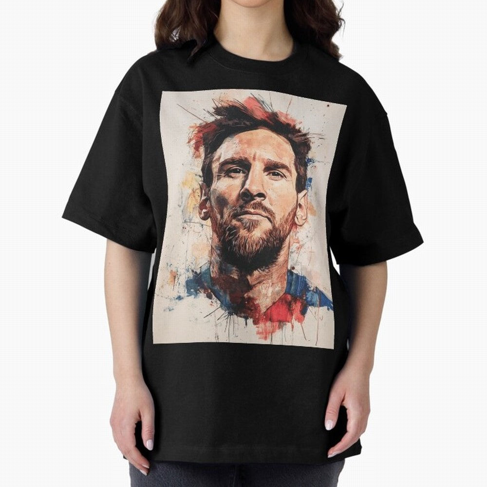 Lionel Messi Oversized T-Shirt Represent Fans Who Live for FIFA World Cup 2026 Spirit, Highlighting England, France and Netherlands, Messi, Neymar and Mbappe, Goal Celebration Energy, Supporter Heritage, Football Icons and Worldwide Tournament Joy;