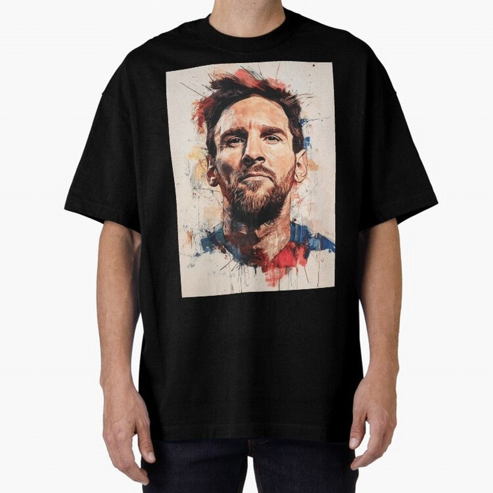 Lionel Messi Oversized T-Shirt Represent Fans Who Live for FIFA World Cup 2026 Spirit, Highlighting England, France and Netherlands, Messi, Neymar and Mbappe, Goal Celebration Energy, Supporter Heritage, Football Icons and Worldwide Tournament Joy;