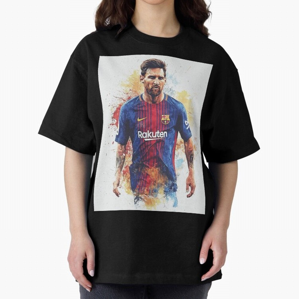 Lionel Messi Oversized T-Shirt Show Support during FIFA World Cup 2026 Group Stage for Fans of Haaland and Mbappe and England, Bringing Fan Favorite Moments, National Team Passion, Big Match Drama and Soccer History; Made for Die Hard Supporters,
