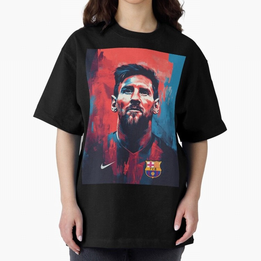 Lionel Messi Oversized T-Shirt Celebrate Global Passion for FIFA World Cup 2026 for Fans of Messi, Neymar and Mbappe and Portugal, Bringing Goal Celebration Energy, Supporter Heritage, Football Icons and Worldwide Tournament Joy; Perfect for Fans,