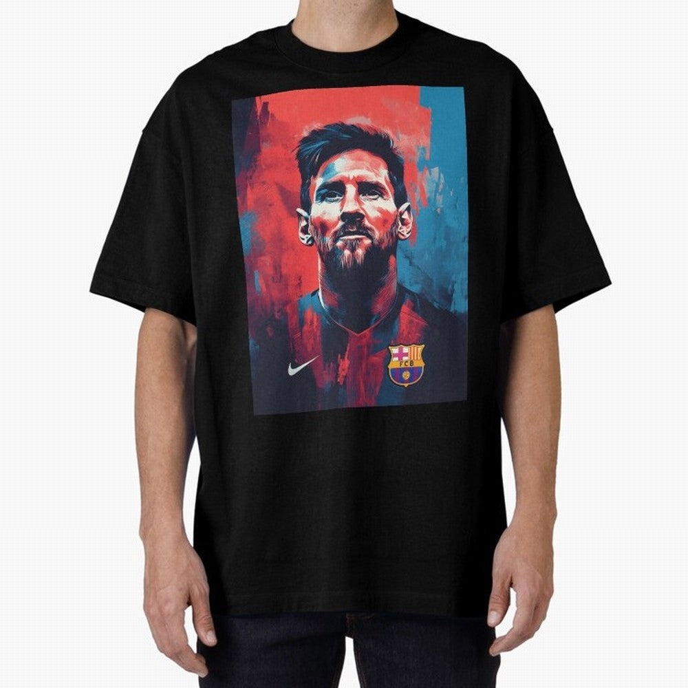 Lionel Messi Oversized T-Shirt Celebrate Global Passion for FIFA World Cup 2026 for Fans of Messi, Neymar and Mbappe and Portugal, Bringing Goal Celebration Energy, Supporter Heritage, Football Icons and Worldwide Tournament Joy; Perfect for Fans,