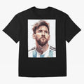 Lionel Messi Oversized T-Shirt Keep the Legacy of Match Day Hype around FIFA World Cup 2026 Group Stage, Cristiano Ronaldo, France, Retro Football Energy, Iconic Rivalries, Trophy Chase Drama and Stadium Atmosphere; Perfect for People Who Love