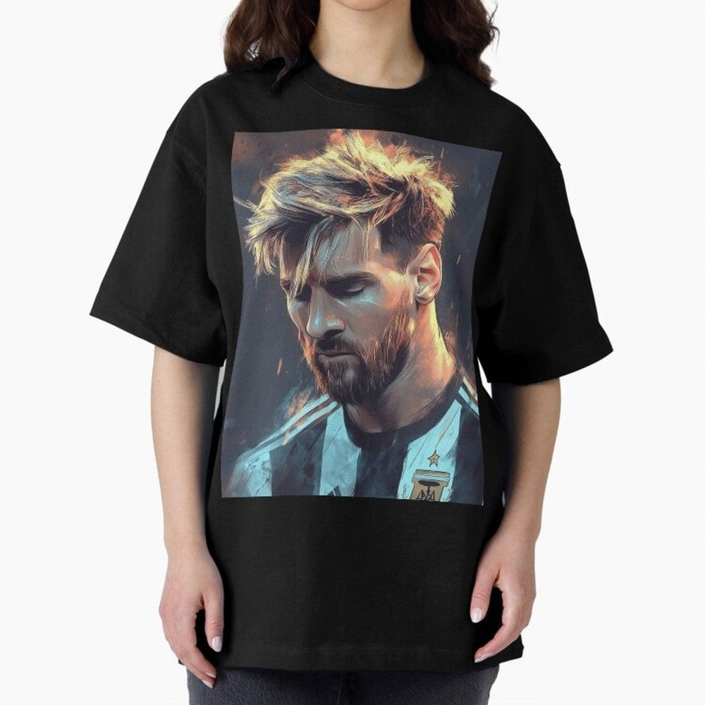 leo Messi Oversized T-Shirt Wear the Spirit of FIFA World Cup 2026 Spirit, Highlighting England and Germany, CR7, Supporter Pride, Iconic Celebrations, Legendary Names and Global Match Day Energy; Ideal for Football Dads, Football Moms, Friends,